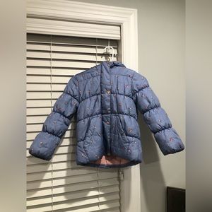 OshKosh B’Gosh Baby Girls’ Perfect Puffer Jacket in Denim Chambray Floral